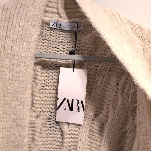 Zara chunky knit cardigan coat - Picture 11 of 12